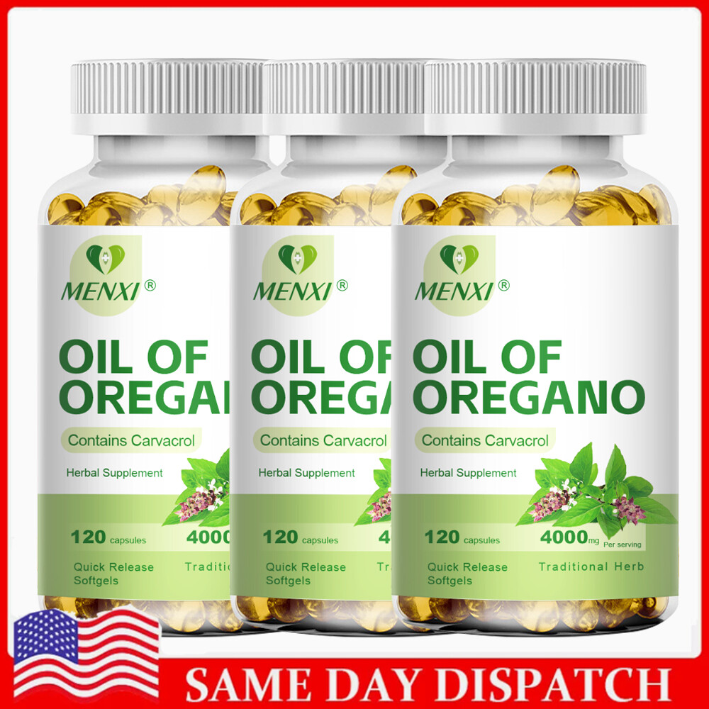 Oregano Oil Premium Formula 4000mg Organic Extract Immune Support 3 x 120 Pills