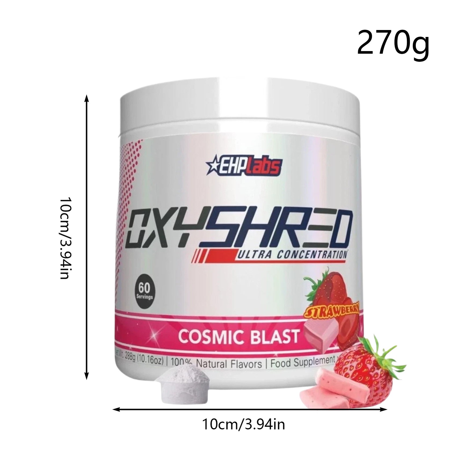 Oxyshred – Fat Pre-Workout Burner Powder Thermogenic Cosmic Blast, 60 Servings
