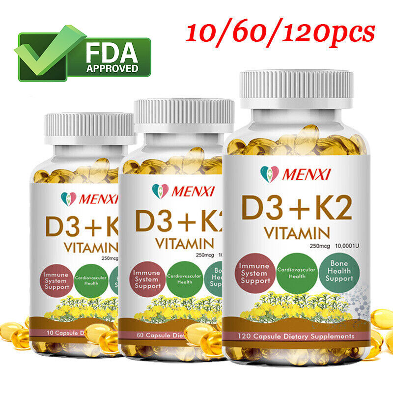 Foods Vitamin D-3 & K-2 For Immune Health Support System BONE & HEART HEALTH