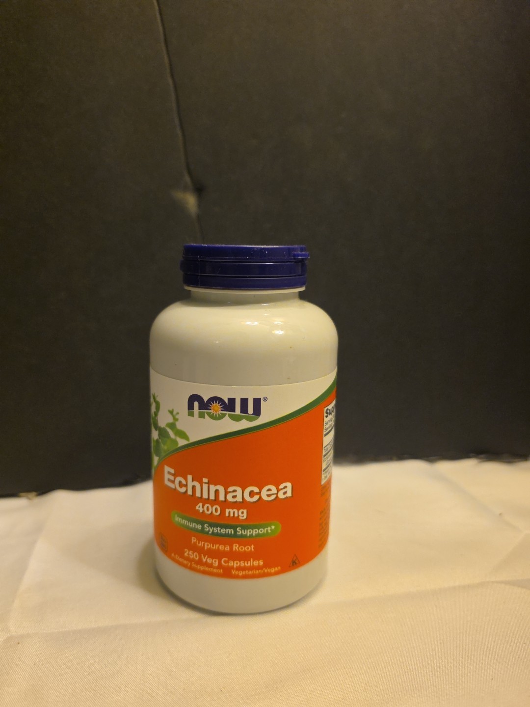 Now Supplements Echinacea Purpurea Root – 400 mg – 250 Vegan Caps EXP 06/2026