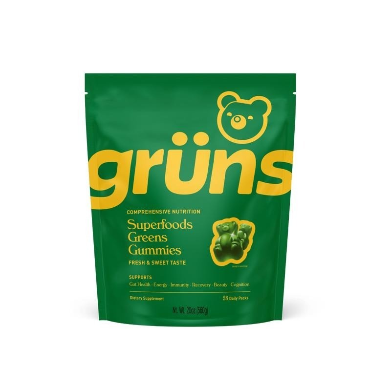 Super Greens Gummy Bears Multi Vitamin Prebiotic Daily Wellness Support