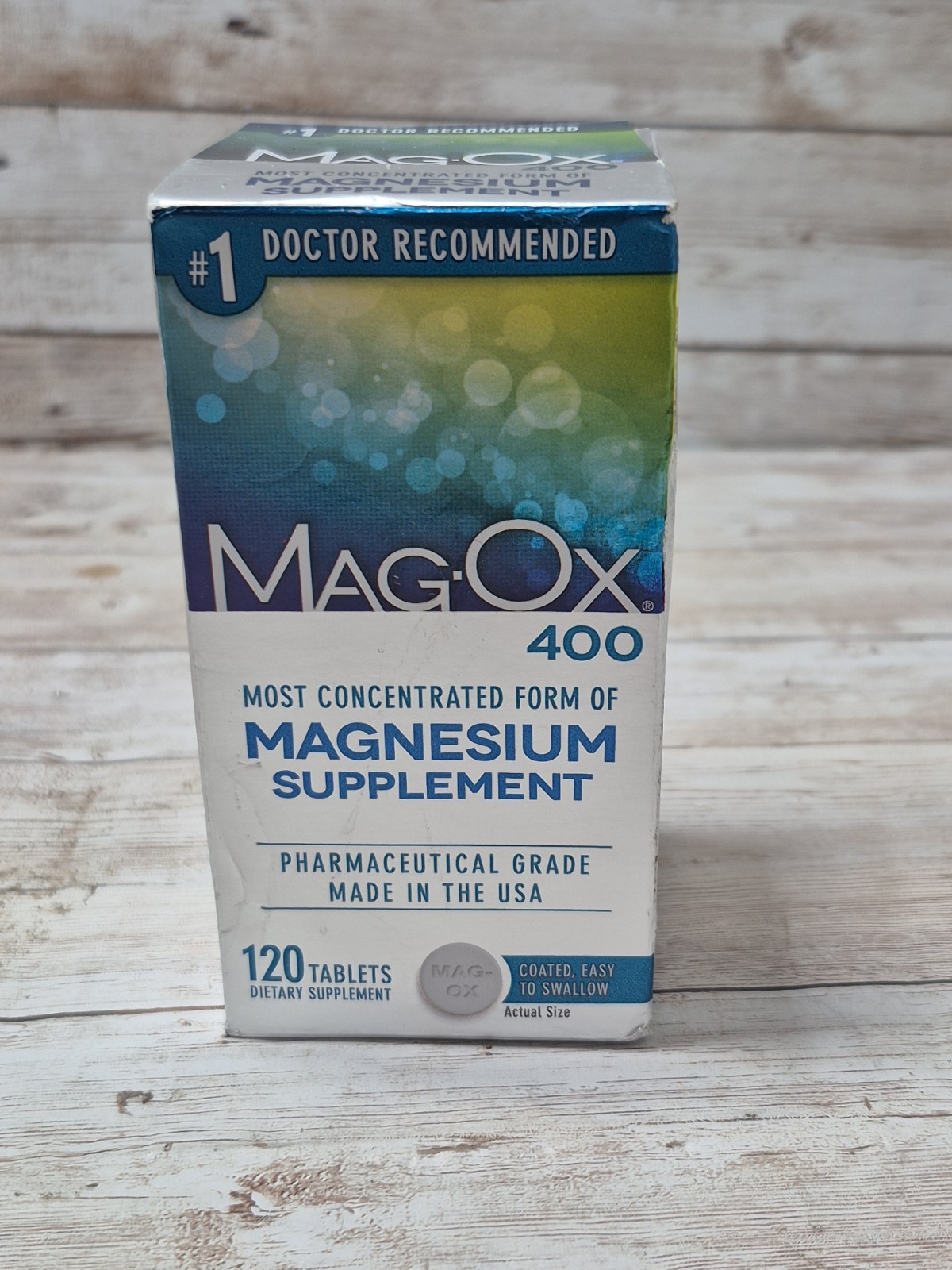 Mag-Ox 400 Magnesium Oxide Dietary Mineral Supplement Tablets 120cp Exp. 09/2026