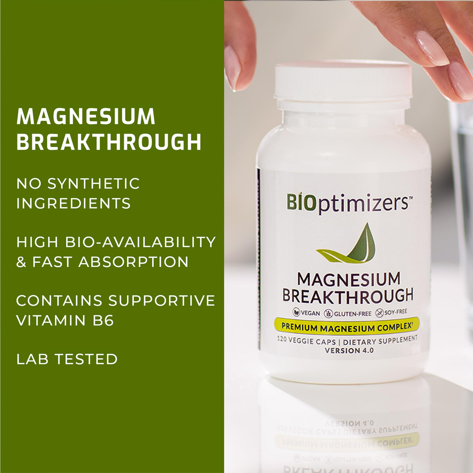 BiOptimizers Magnesium Breakthrough All 7 Essential Forms,for Health Sleep,Brain