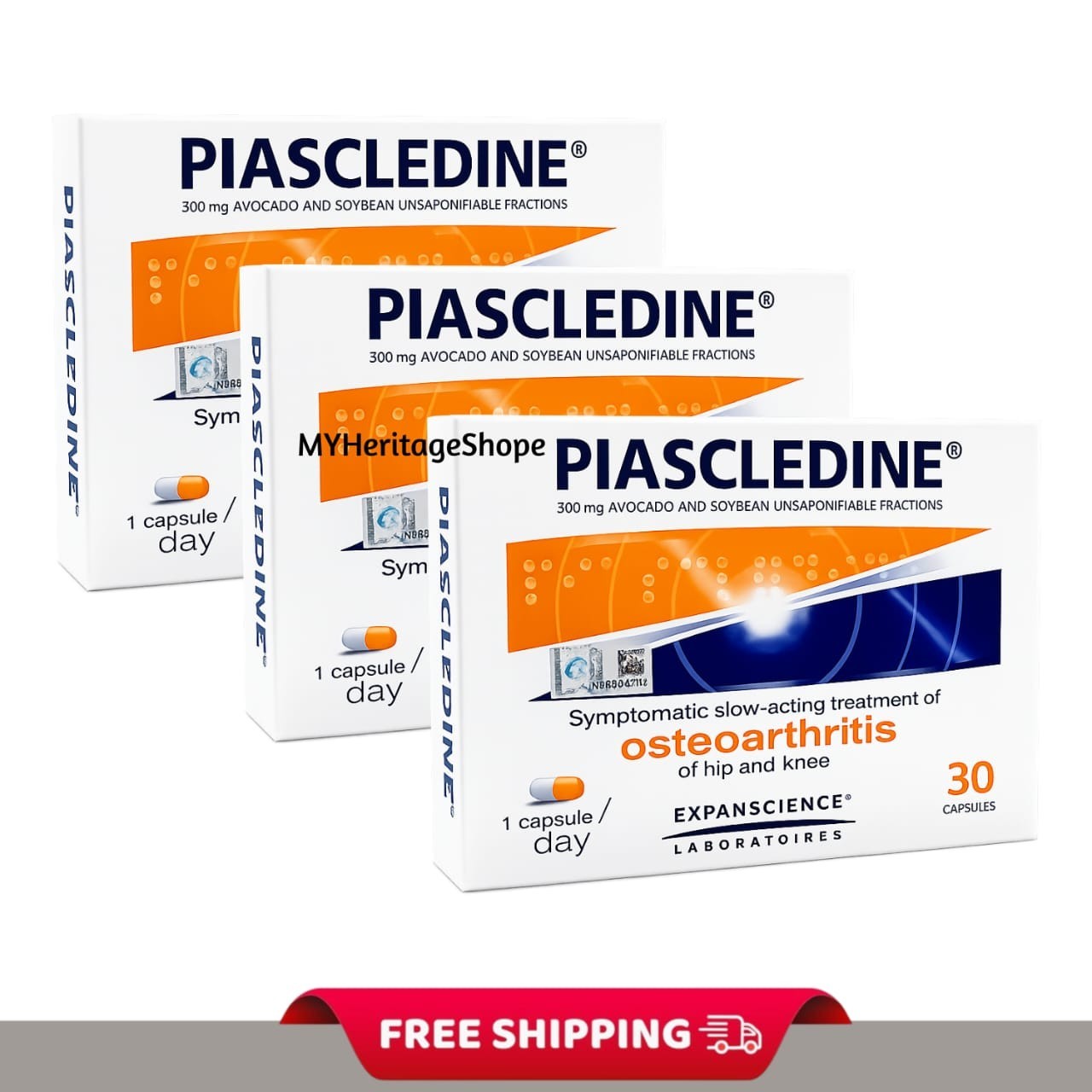 Piascledine 300mg Avocado Soybean Extract Capsules 30 Capsules Joint Support