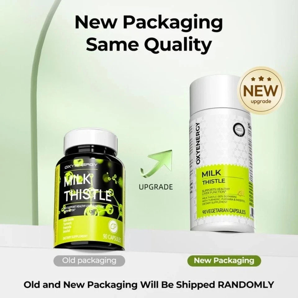 Oxyenergy Milk Thistle Liver Detox & Colon CleanseNatural Liver Health Support