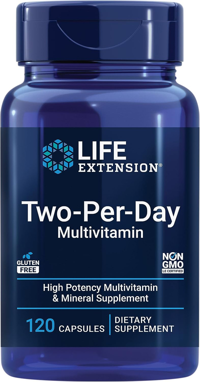 Two-Per-Day Multivitamin, Vitamins B, C, D, Zinc, Packed with over 25 Vitamins,