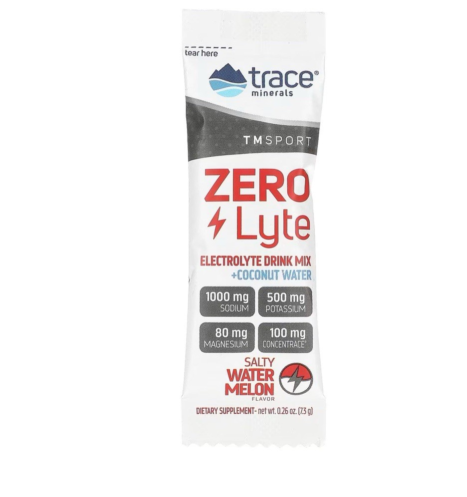 TM Sport, ZEROLyte, Electrolyte Drink Mix, Salty Watermelon, 30 Packets, 0.27 oz