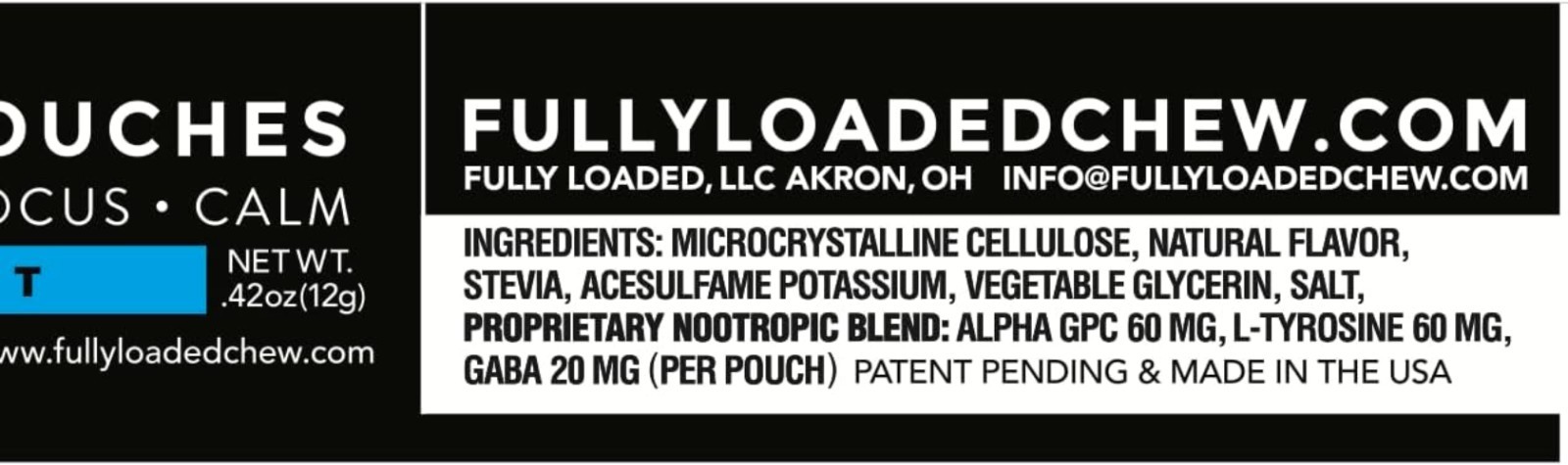 Fully Loaded Alpha Nootropic Pouches Mint – 5 Cans – 15 Pouches per can – Eff…