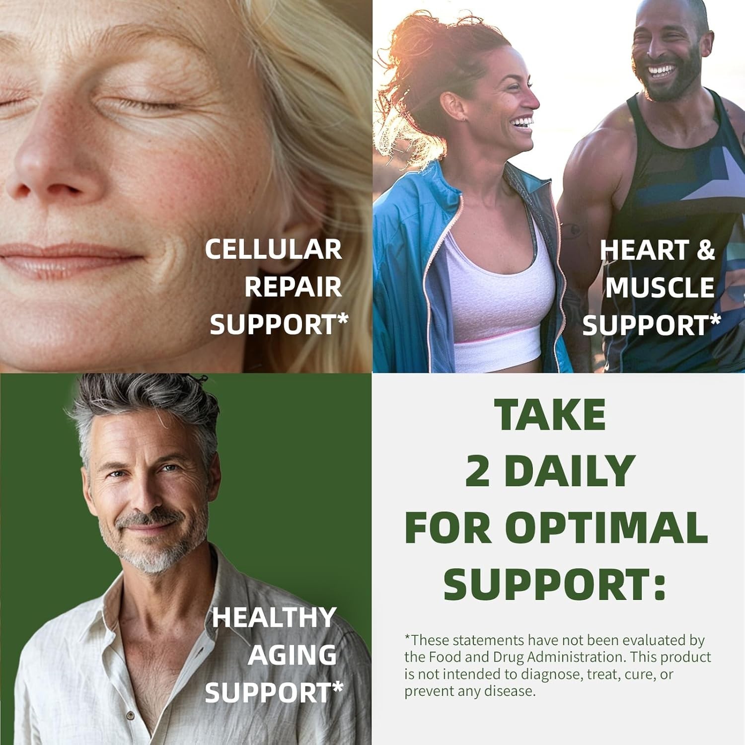 NAD+ Supplement for Anti Aging, Energy, Focus Nicotinamide Riboside Resveratrol