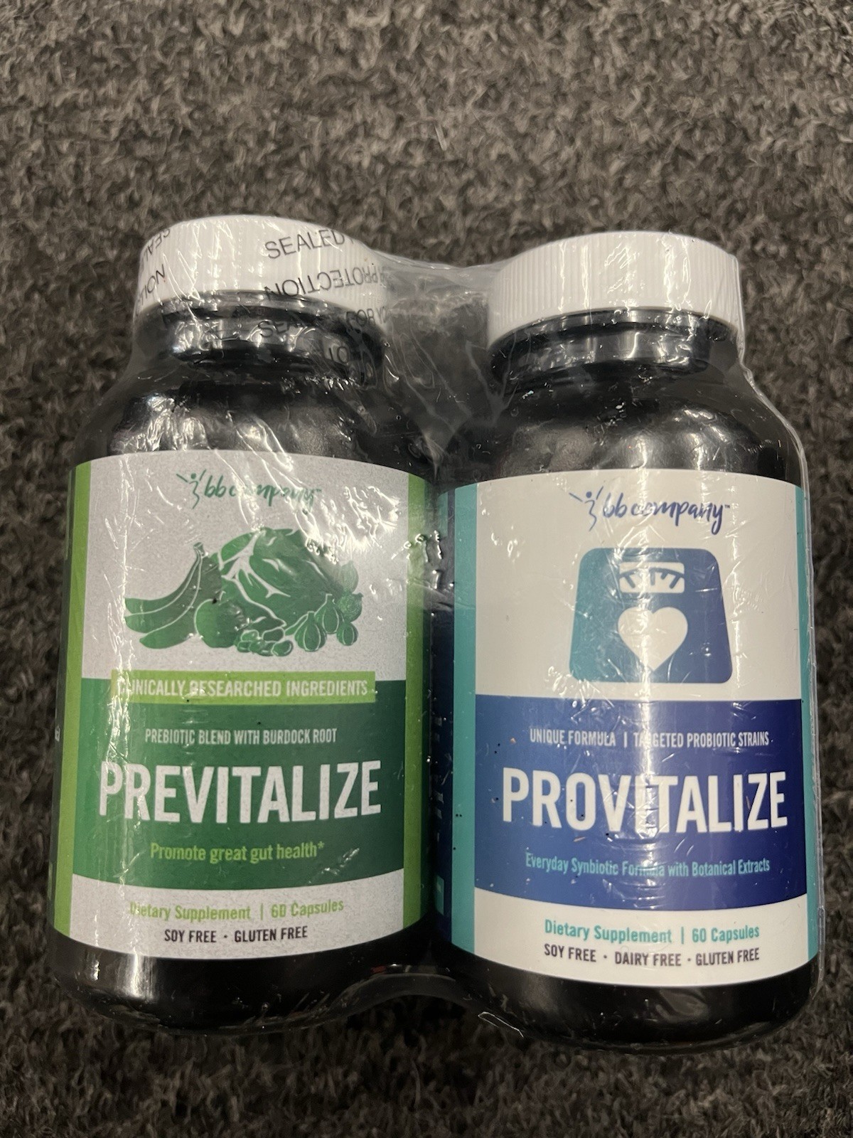 Provitalize & Previtalize for Gut Health BB Company New Exp: 01/2027