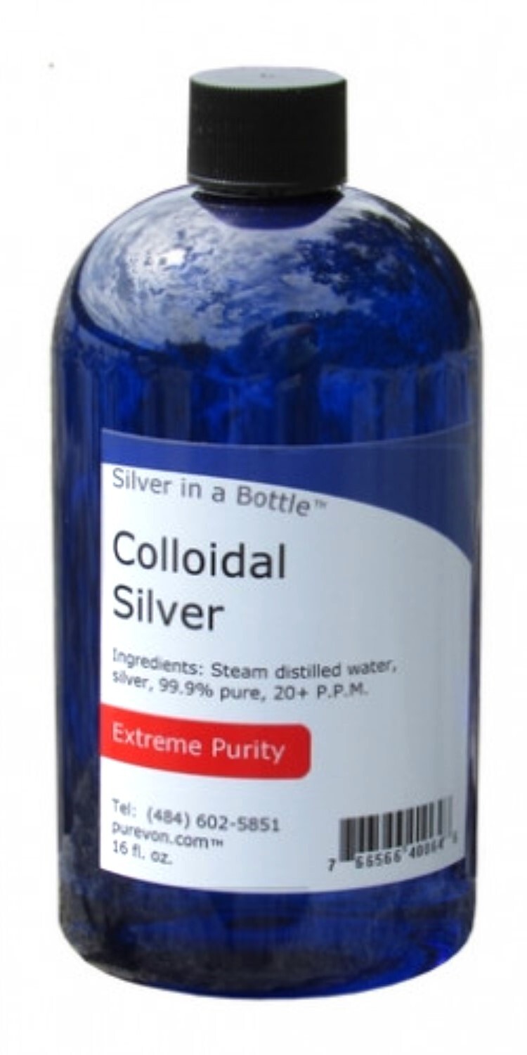 Colloidal Silver, 16 fl. oz. bottle- Purevon – SUMMER SALE + Multi-Pk. Discounts