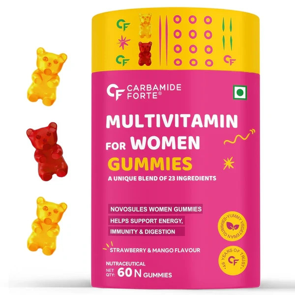 Carbamide Forte Multivitamin Women 60 Gummies Supports Beauty, Energy & Immunity