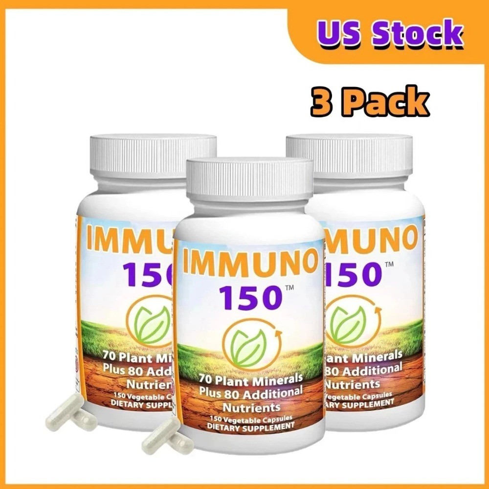 3Pack Immuno 150, Daily Immune Support Supplement, Packed with 70 Plant Minerals