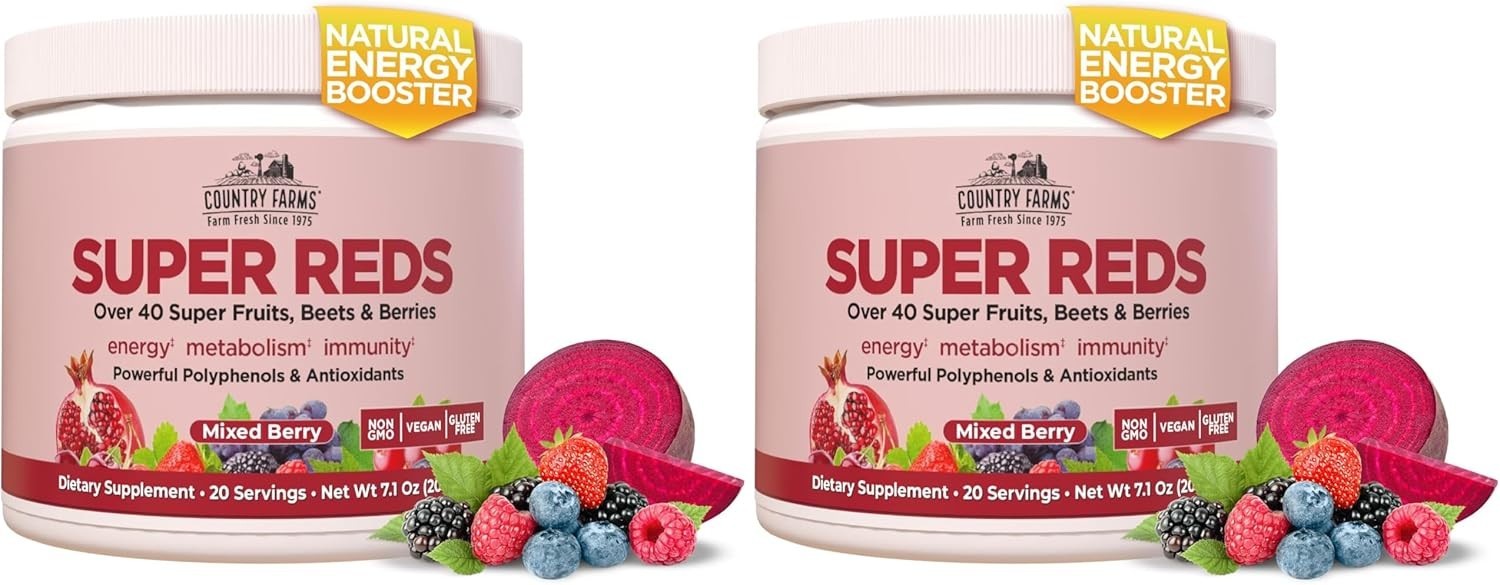 Super Reds,Energizing Polyphenol Superfood,48 Super Fruits and Berries,Powerf…