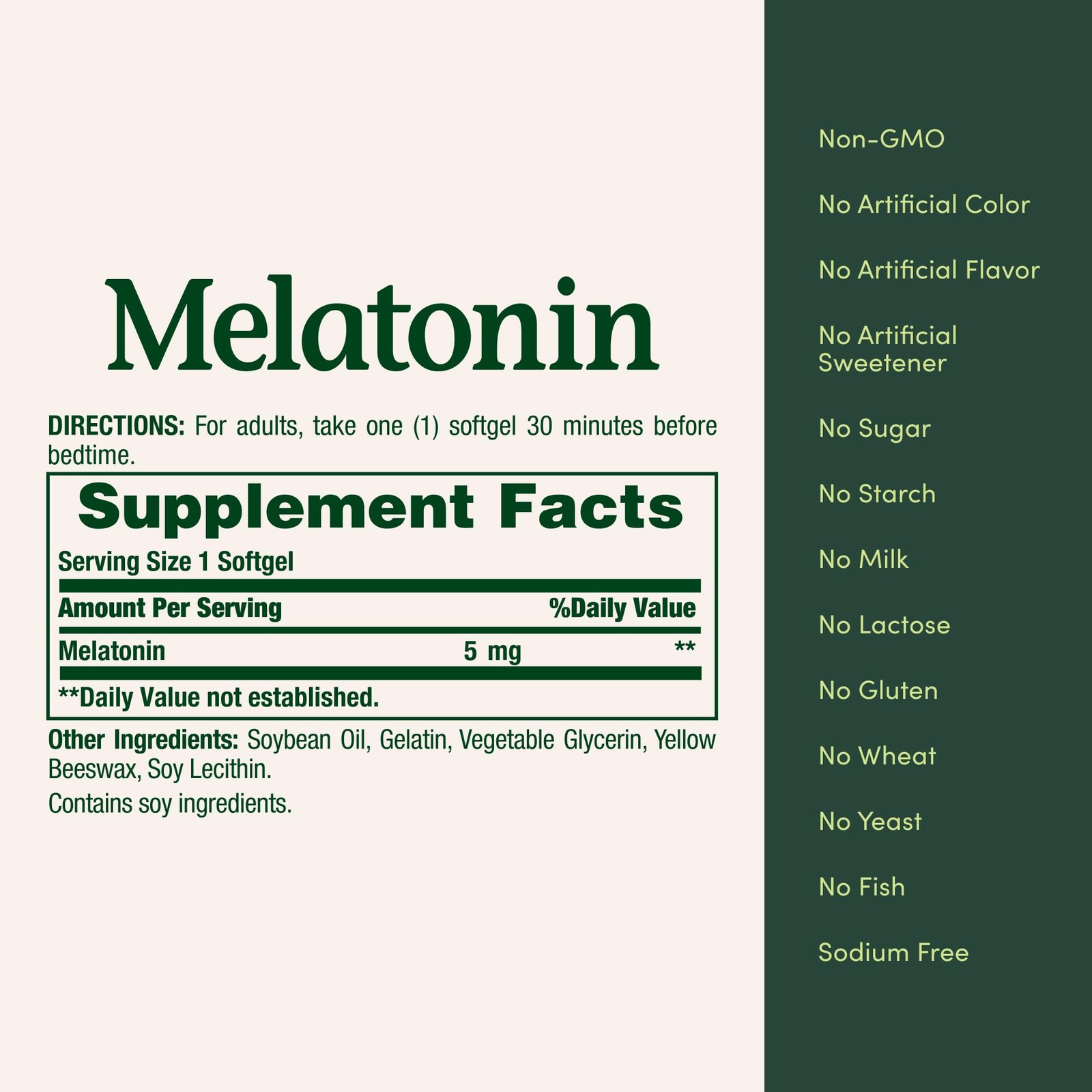 Nature’s Bounty Melatonin, 100% Drug Free Sleep Aid, 90 Count (Pack of 1)