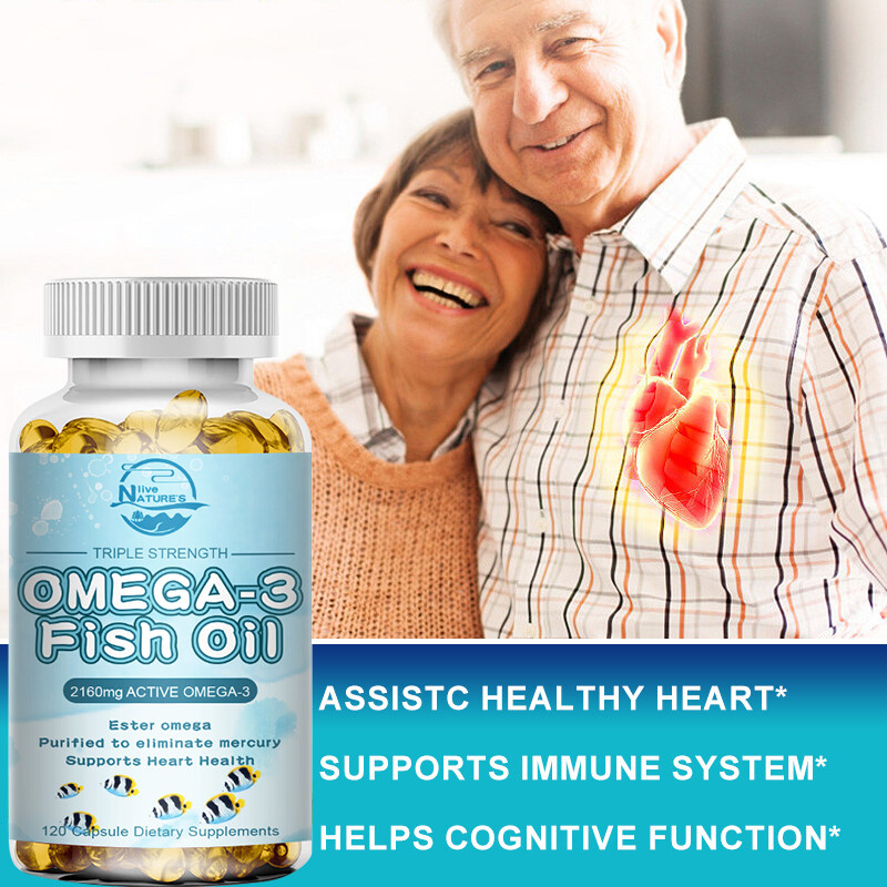 Omega 3 Fish Oil Capsules 3x Strength 1296mg EPA & DHA, Highest Potency