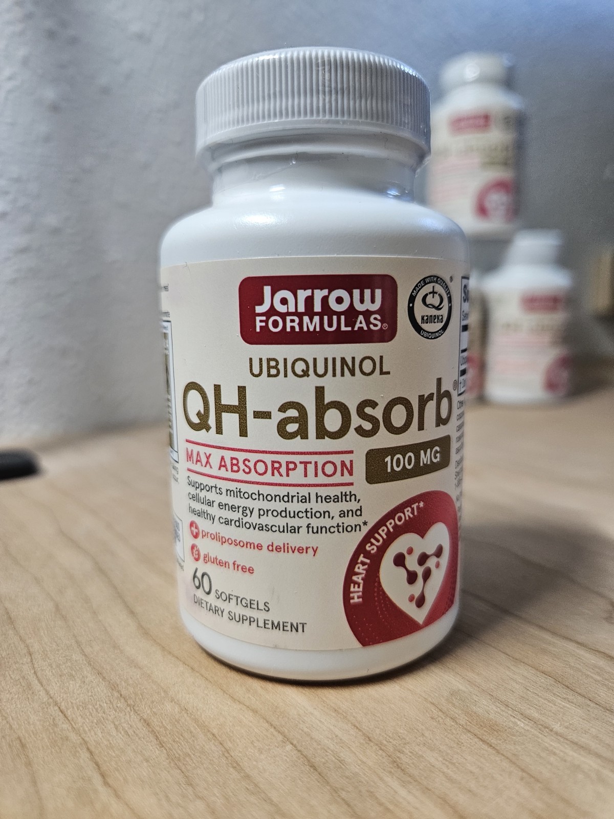 Jarrow Formulas Ubiquinol QH-absorb 100 MG Plus 60 Softgels Best By 10/2026