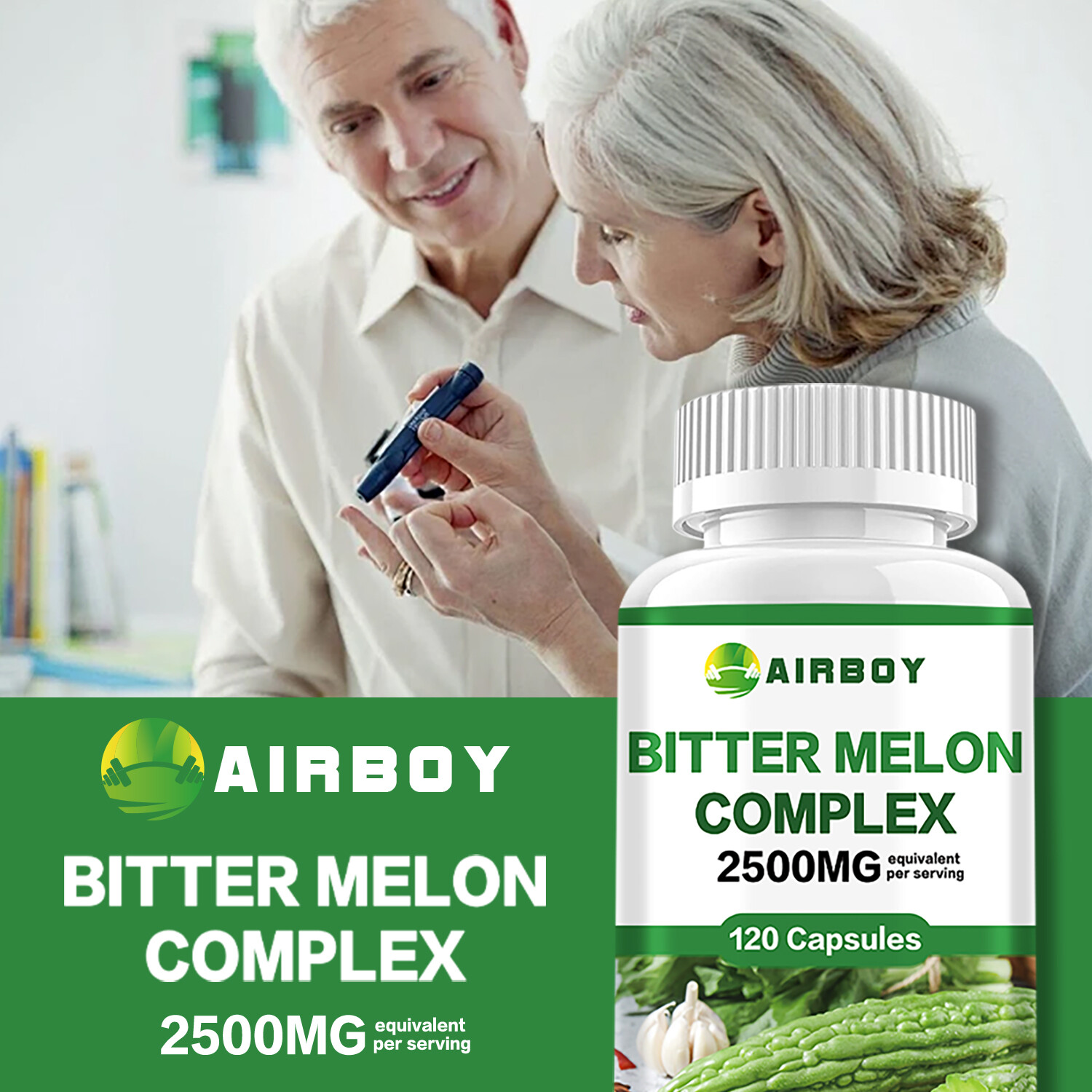 120pcs Bitter Melon Complex – Blood Sugar Support, Weight Lose, Cleanse & Detox