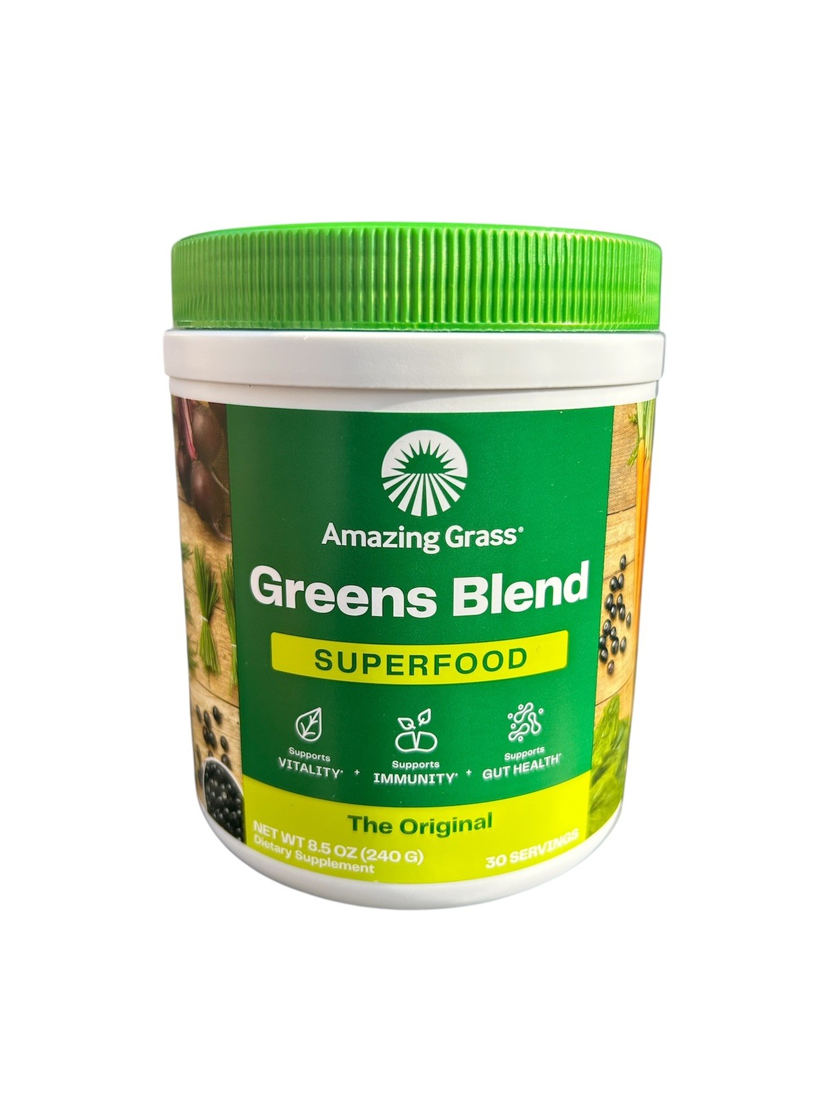 Amazing Grass Greens Blend Superfood Powder Original 8.5oz 30 Servings New