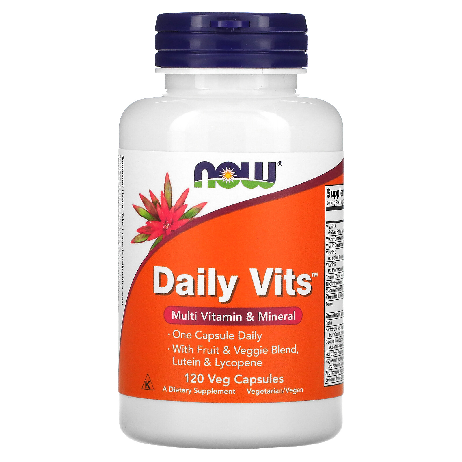 Daily Vits, Multi Vitamin & Mineral, 120 Veg Capsules