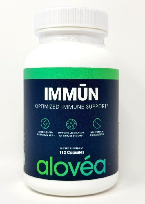 Alovea IMMUN Immune Support Aloe Vera Supplement 112 Capsules, EXP 12/2027