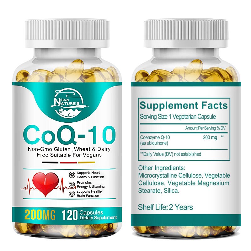 240PCS Coenzyme 200mg Antioxidant Heart Health Support Increase Energy Stamina