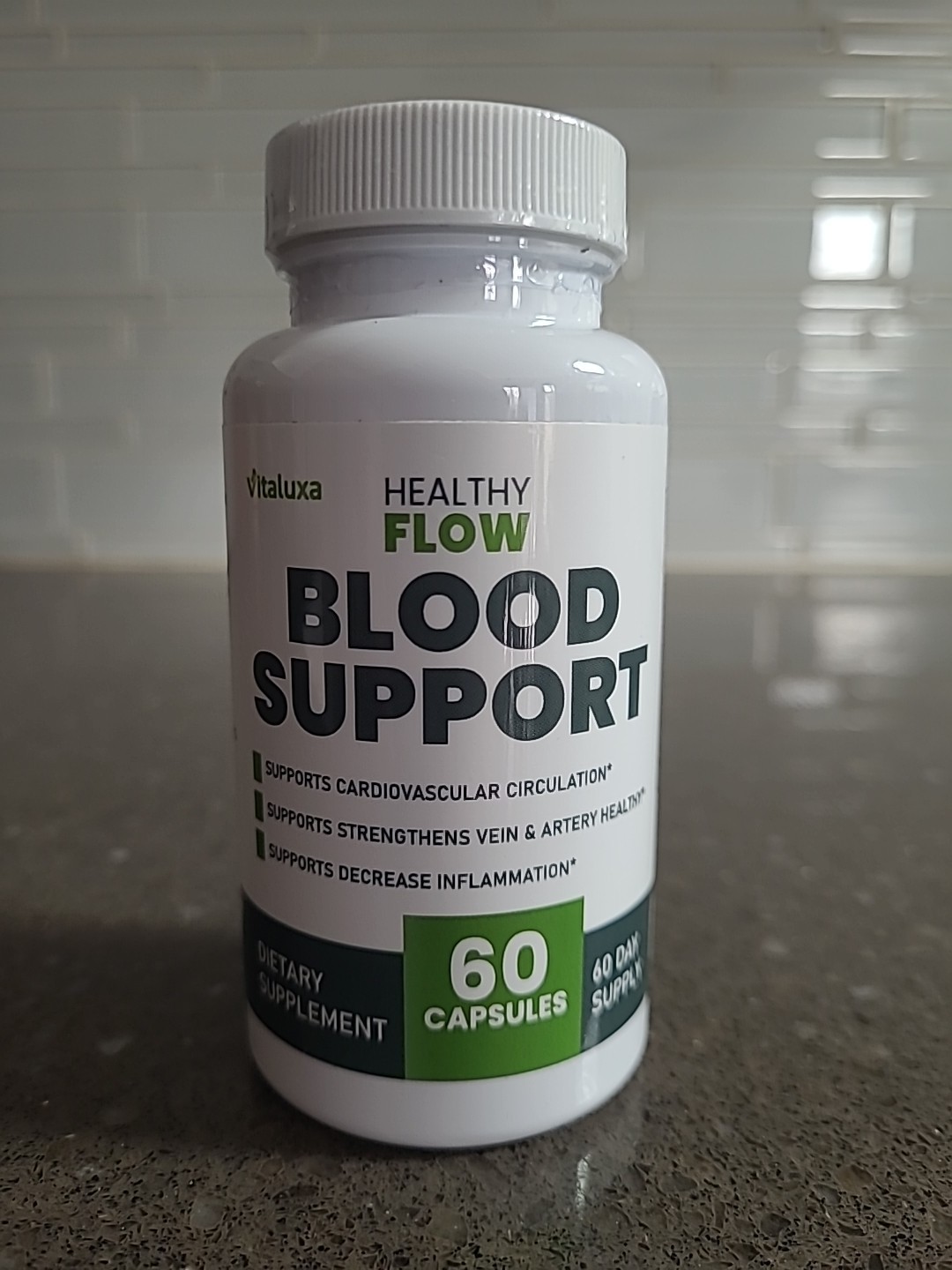 Healthy Flow Blood Support Formula -60 Capsules 08/2027 Vitaluxa