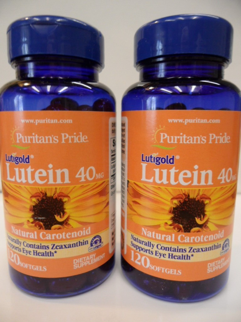 Lutein 40 mg with Zeaxanthin 120 Softgels (2 Btls.) Supports Eye Health