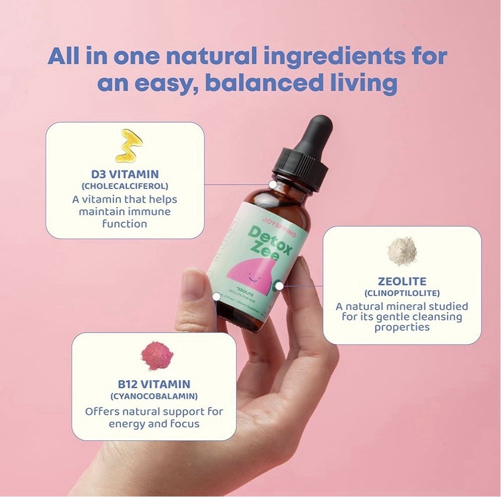 Joyspring * Dextox Zee Kids – For Zeolite *2fl Oz- WILDBERRY Flavor