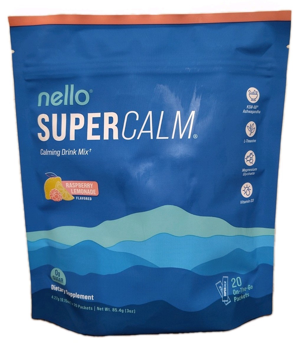 2 Nello Supercalm Calming Drink Mix Supplement Powder Raspberry Lemonade 2 Lots