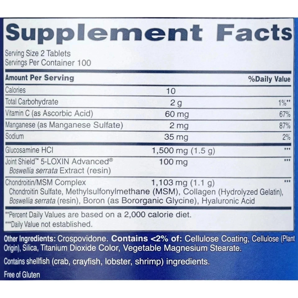 3 Pack Osteo Bi-Flex Triple Strength Dietary Supplement 200 Tablets / Exp 2028