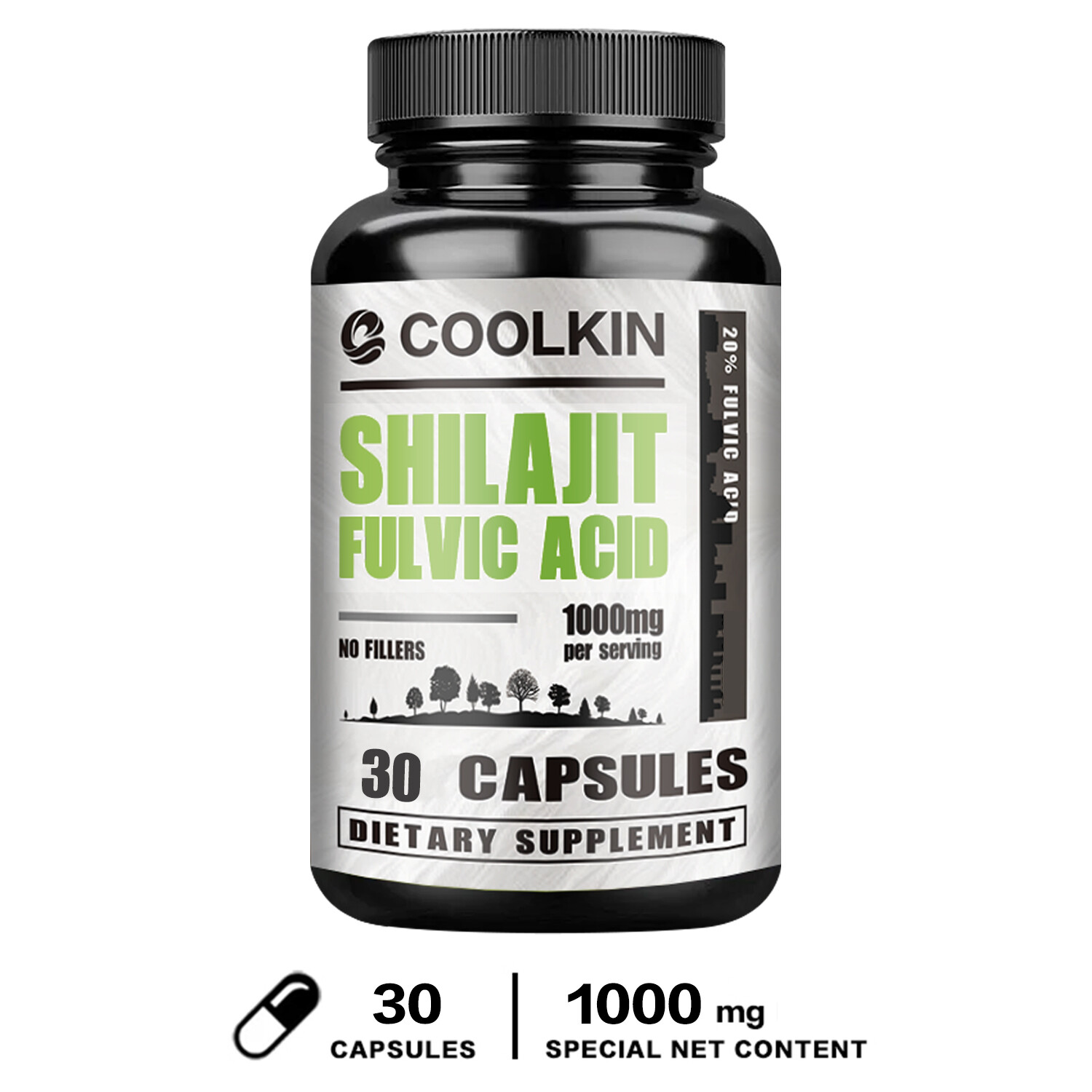 Shilajit Fulvic Acid 1000mg – Antioxidant, Energy Support Improve Endurance