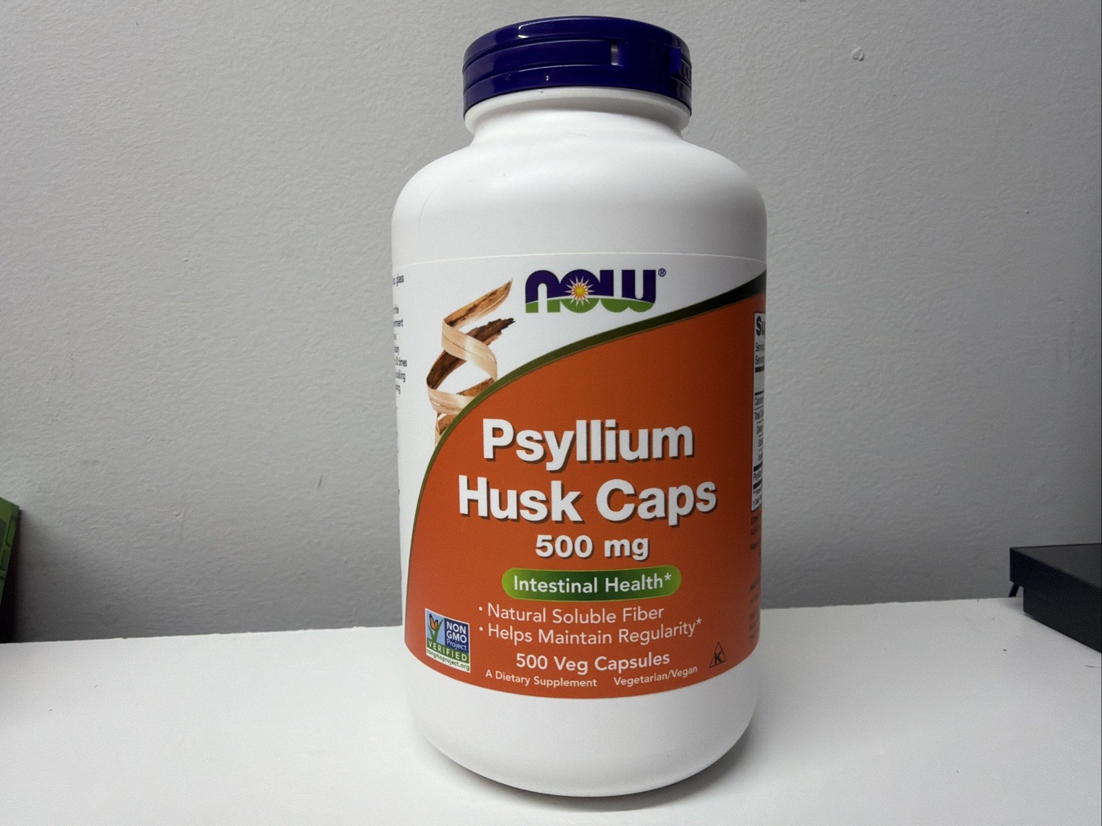 Now Foods Psyllium Husk Caps 500 mg 500 Veg Capsules New