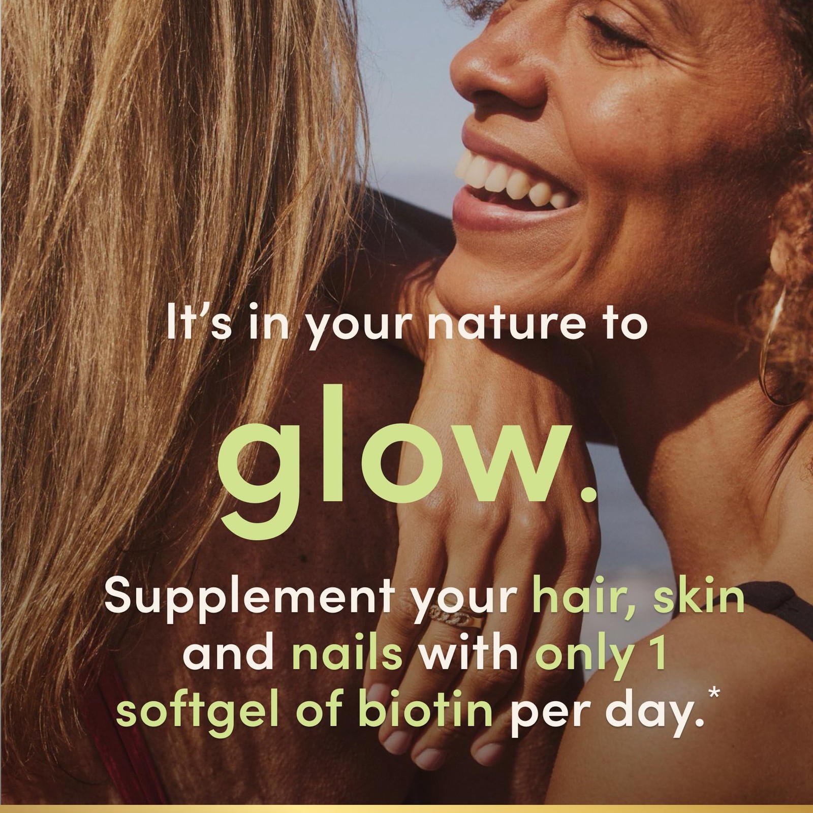 Biotin Hair Skin and Nails Vitamins, Supports Healthy Hair, 120 Softgels