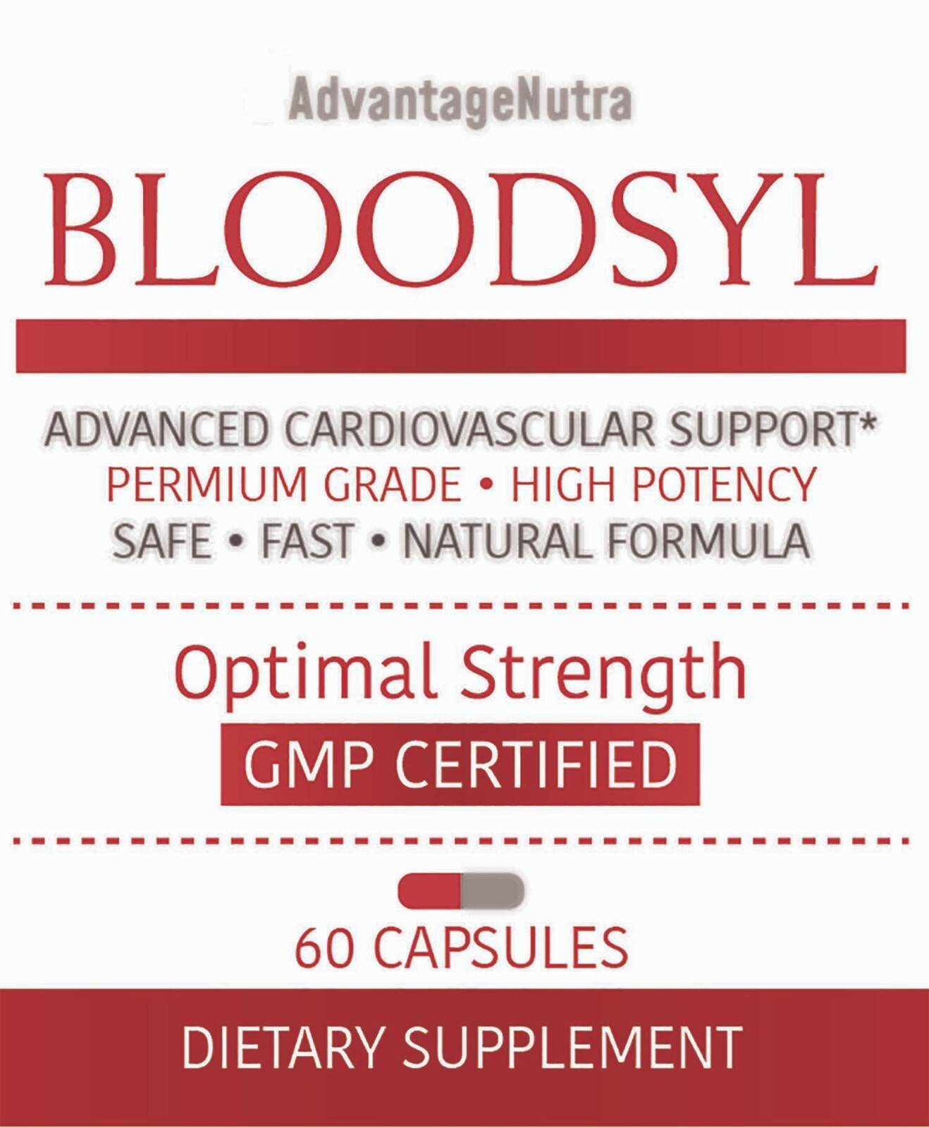 Bloodsyl Advanced Cardiovascular Support Supplement – 60 Capsules