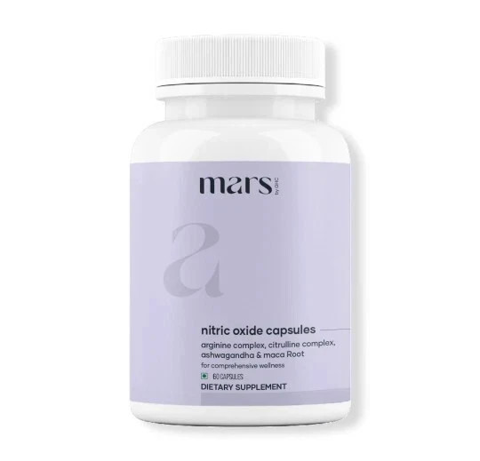 Mars Nitric Oxide Boost Support Capsules 60ct FS | Free ship | Pack of 5