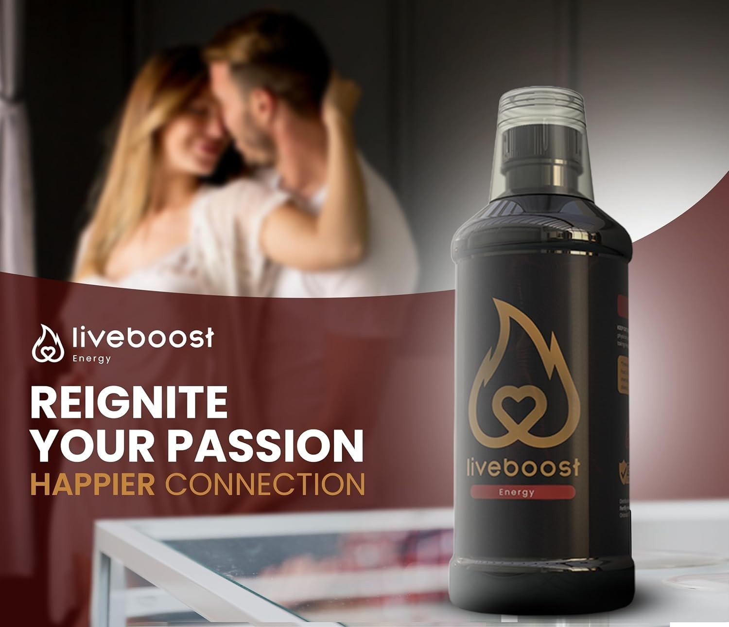 LIVEBOOST 480ml – Female & Male Supplement, Natural Ingredients Supports Energy