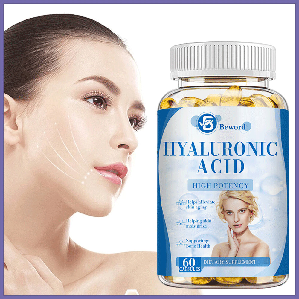 Hyaluronic Acid Capsules With Turmeric | 60 Capsules | Non-GMO & Gluten Free