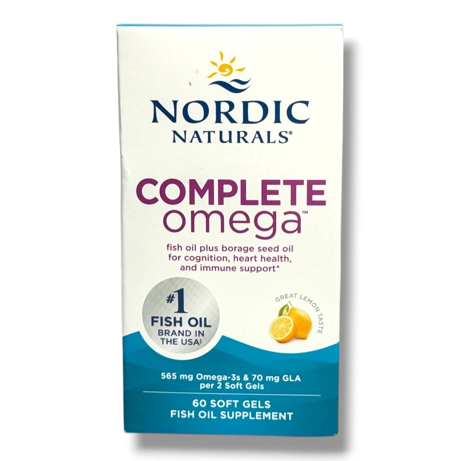 *Nordic Naturals Complete Omega Fish Oil 565mg Omega-3s & 70mg GLA -60 Soft Gels