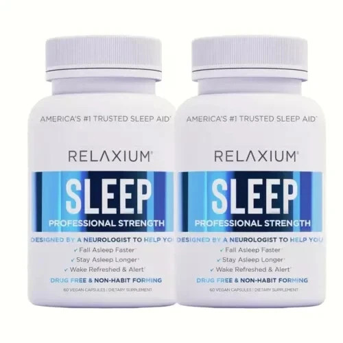 Relaxium Sleep Natural Dietary Supplement 60 Capsules Pack of 2
