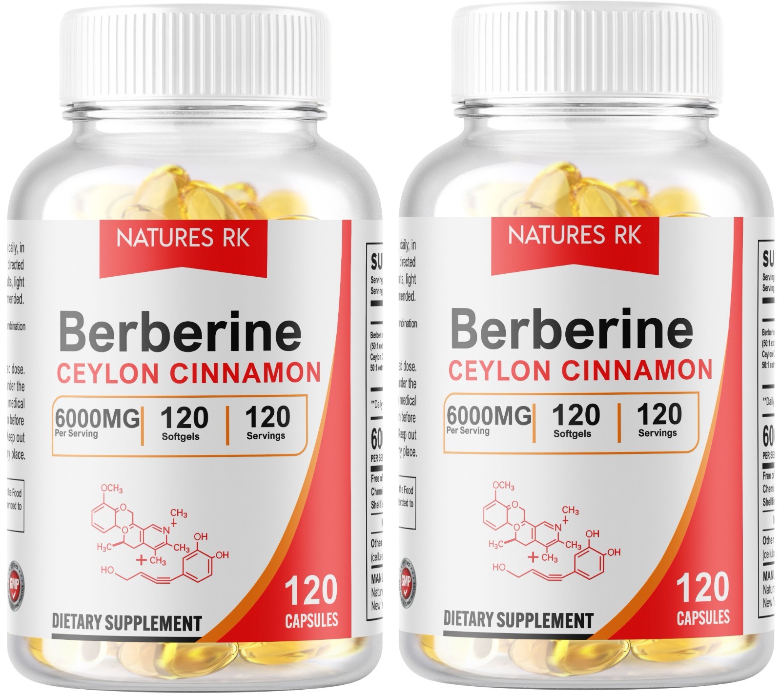 Berberine with Ceylon Cinnamon 5000mg 240 Softgels