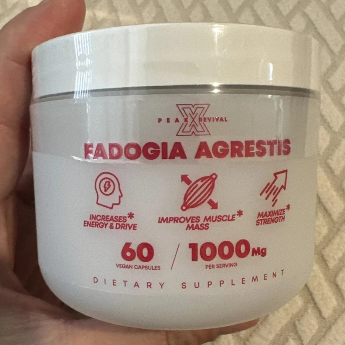 3 PACK Fadogia Agrestis 1000mg 60 Vegan Non‑GMO Capsules Performance & Vitality