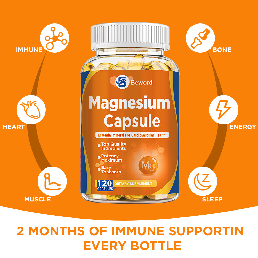 Magnesium Glycinate 500mg 240 Pills Sleep Support, Stress Relief & Bone Care