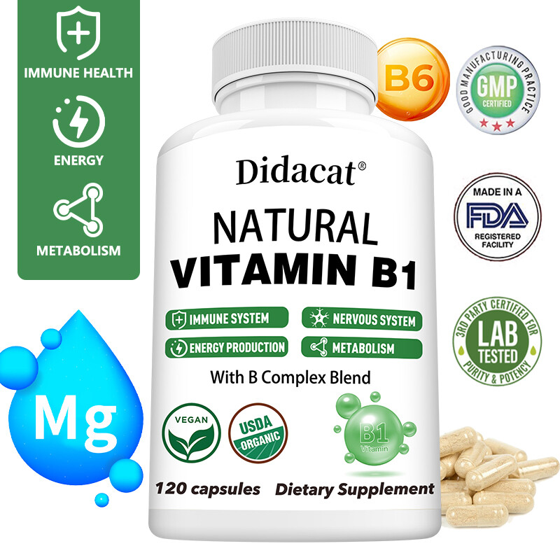 Natural Vitamin B1 With B Complex Blend For Mmune System Energy Production