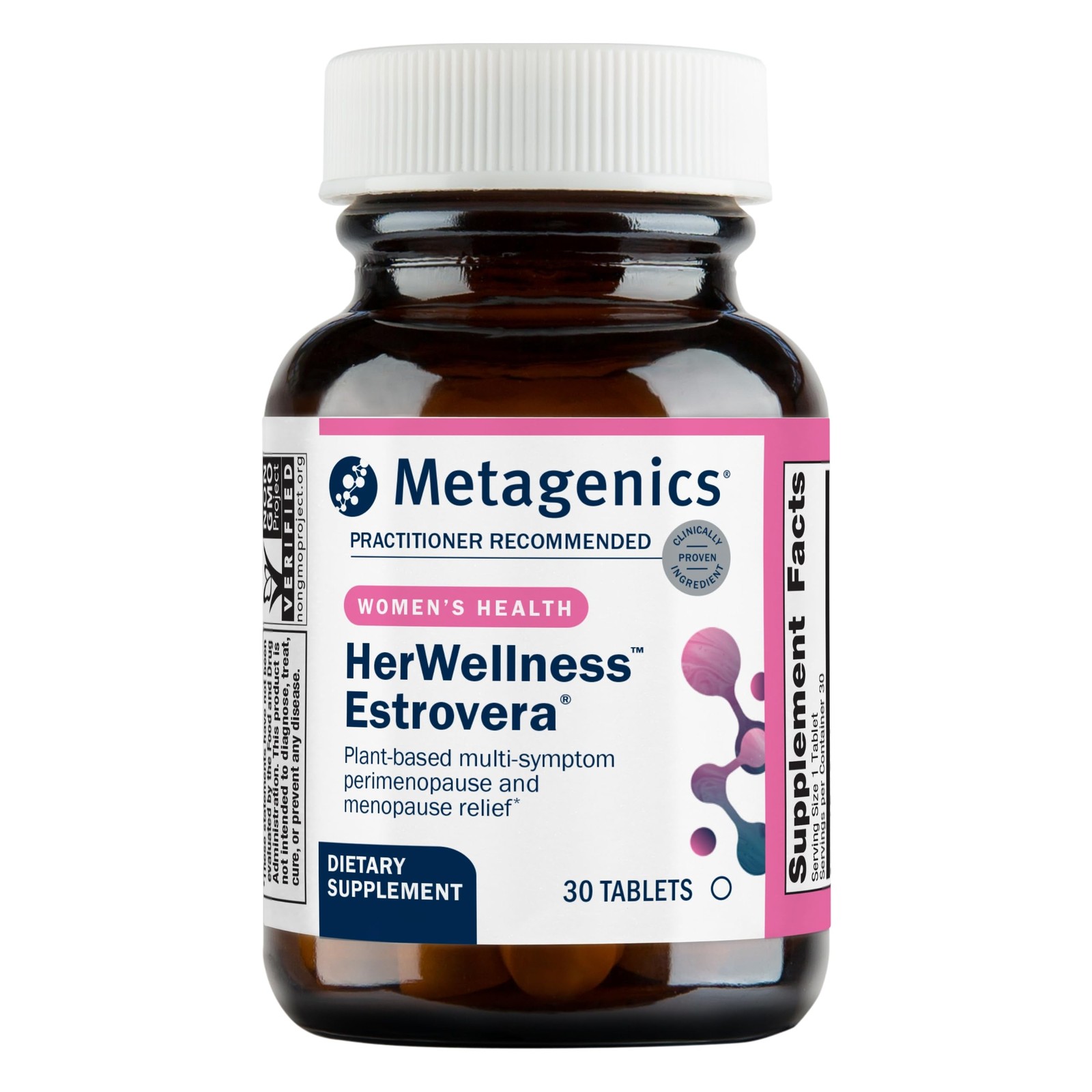 Metagenics HerWellness Estrovera – Hormone-Free Plant-Based Supplement –