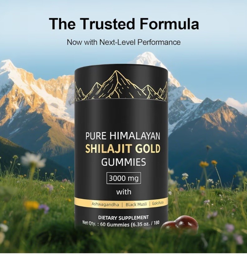 Shilajit Gummies, Pure Himalayan Shilajit Gummies Gold, Rich in Ashwagandha,…