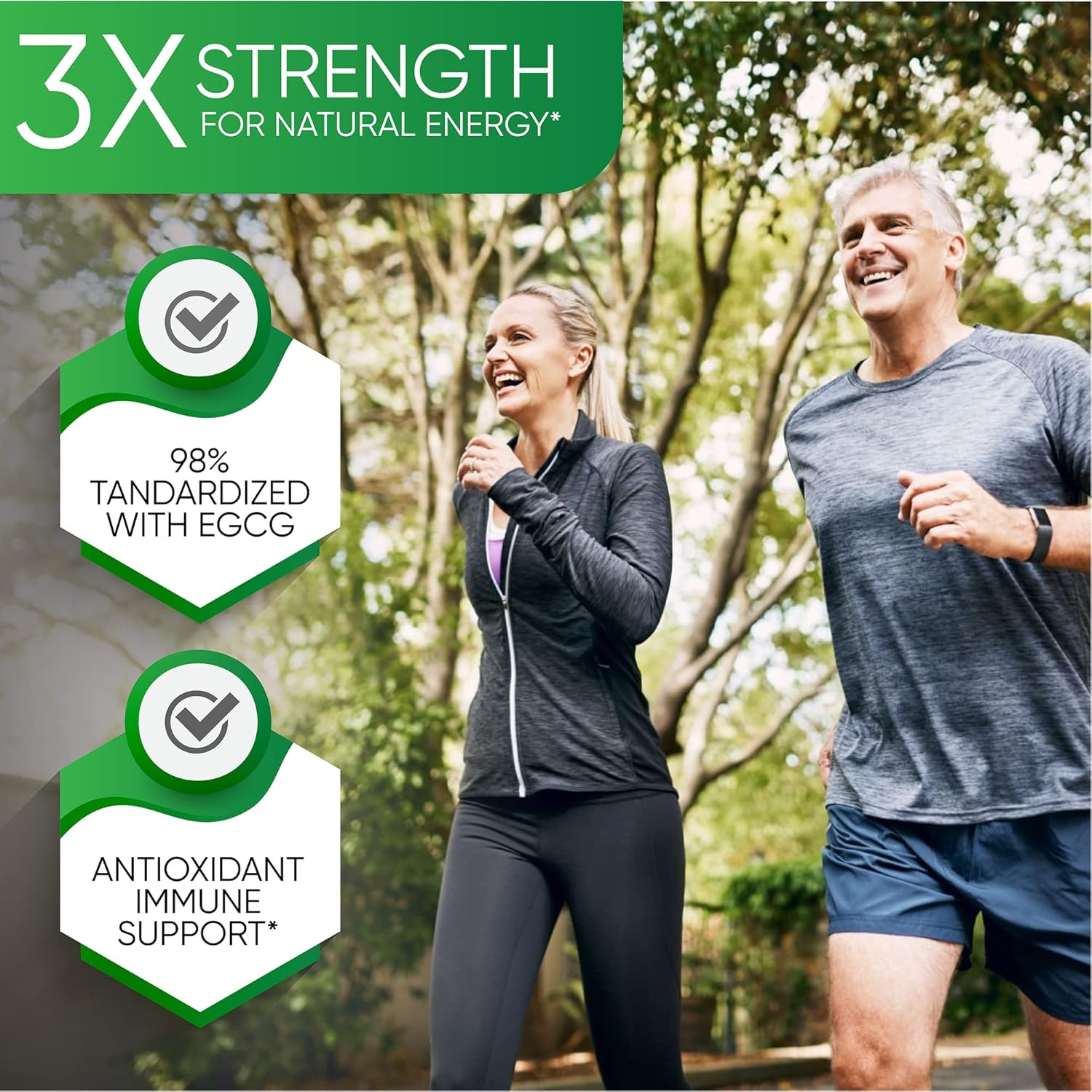 Green Tea Extract Pills – Powerful Antioxidant Supplement – 98% Standardized EGC
