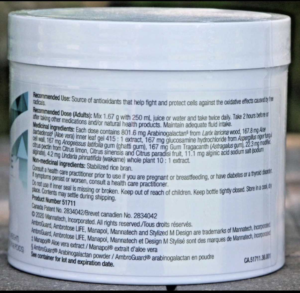 Mannatech Ambrotose LIFE 100G New & Sealed EXP 2/27