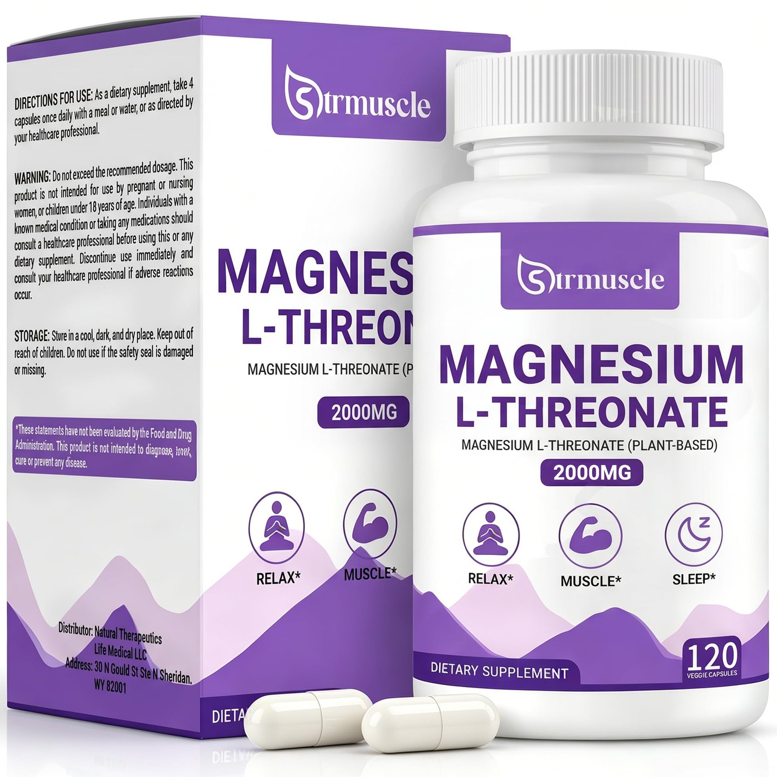 Strmuscle Magnesium L-Threonate 120 Caps