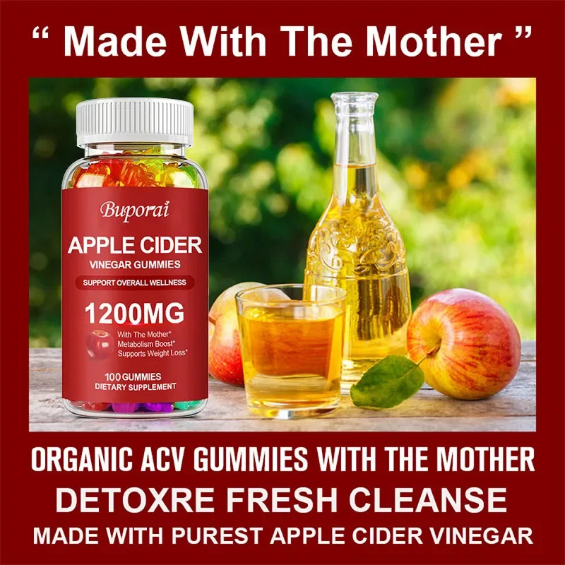 Apple Cider Vinegar 100pcs – Weight Management, Promote Balance Intestinal Flora